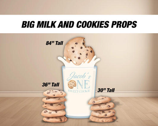 Milk and cookies backdrop birthday party one sweety cookie