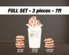 Milk and cookies backdrop