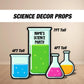 Science Lab party backdrop Props Mad Scientist Party decorations STEM party flask beaker props Panel Backdrop with stands cutout NOT fabric. - EzCutoutz