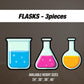 Science Lab party backdrop Props Mad Scientist Party decorations STEM party flask beaker props Panel Backdrop with stands cutout NOT fabric. - EzCutoutz