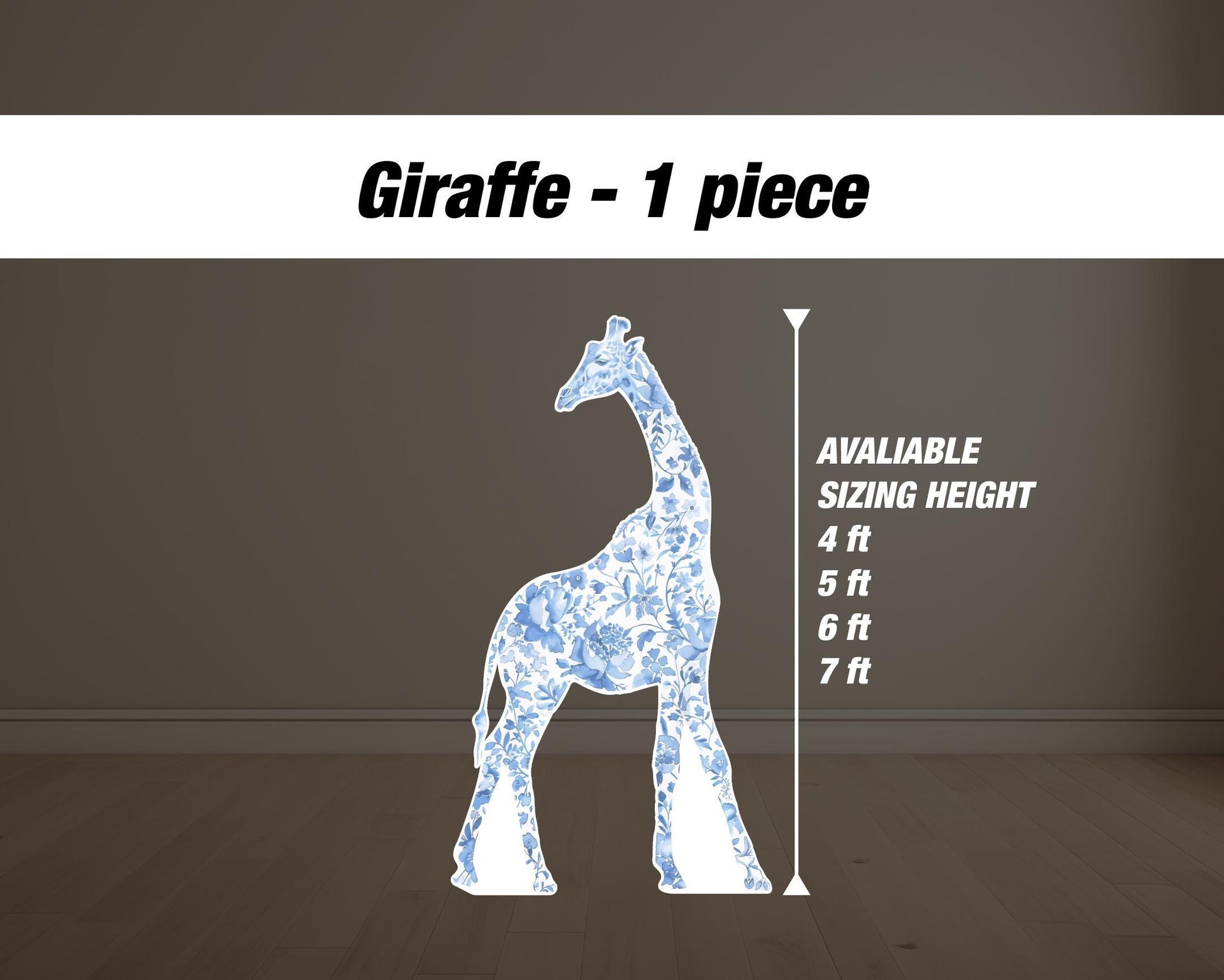 Blue Safari toile animal cutouts, props, Toile De Jouy, blue Baby Safari Watercolor decor, animal cutout, babyshower birthday party backdrop - EzCutoutz