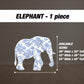 Blue Safari toile animal cutouts, props, Toile De Jouy, blue Baby Safari Watercolor decor, animal cutout, babyshower birthday party backdrop - EzCutoutz