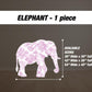 PINK Safari toile animal cutouts, props, Toile De Jouy, blue Baby Safari Watercolor decor, animal cutout, babyshower birthday party backdrop - EzCutoutz