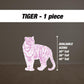 PINK Safari toile animal cutouts, props, Toile De Jouy, blue Baby Safari Watercolor decor, animal cutout, babyshower birthday party backdrop - EzCutoutz
