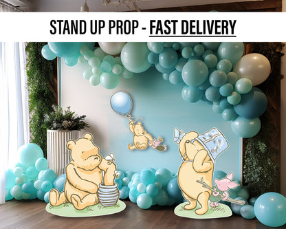 Classic Bear babyshower, decor, cutouts, lawn signs, yard sign, backdrop centerpieces, high res - EzCutoutz