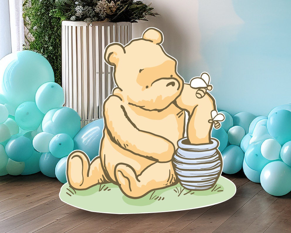 Classic Bear babyshower, decor, cutouts, lawn signs, yard sign, backdrop centerpieces, high res - EzCutoutz