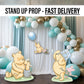 Classic Bear babyshower, decor, cutouts, lawn signs, yard sign, backdrop centerpieces, high res - EzCutoutz