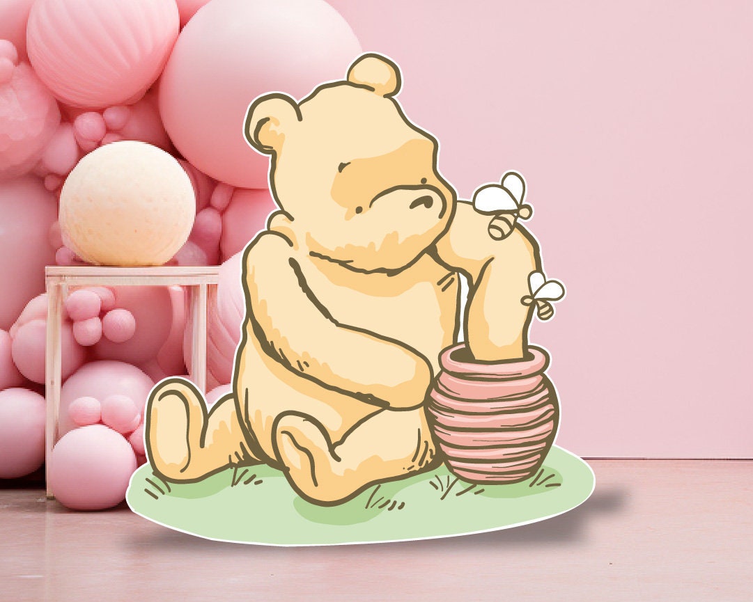 Classic Winnie the pooh babyshower, Classic bear, winnie the poohdecor, cutouts, lawn signs, yard sign, backdrop centerpieces, high res - EzCutoutz