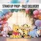 Baby classic bear set babyshower, Classic bear cutouts, lawn signs, yard sign, backdrop centerpieces, high res - EzCutoutz