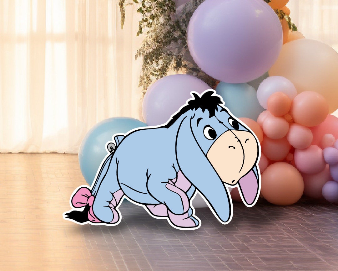 Baby winnie the pooh set babyshower, Classic bear, winnie the pooh decor, cutouts, lawn signs, yard sign, backdrop centerpieces, high res - EzCutoutz