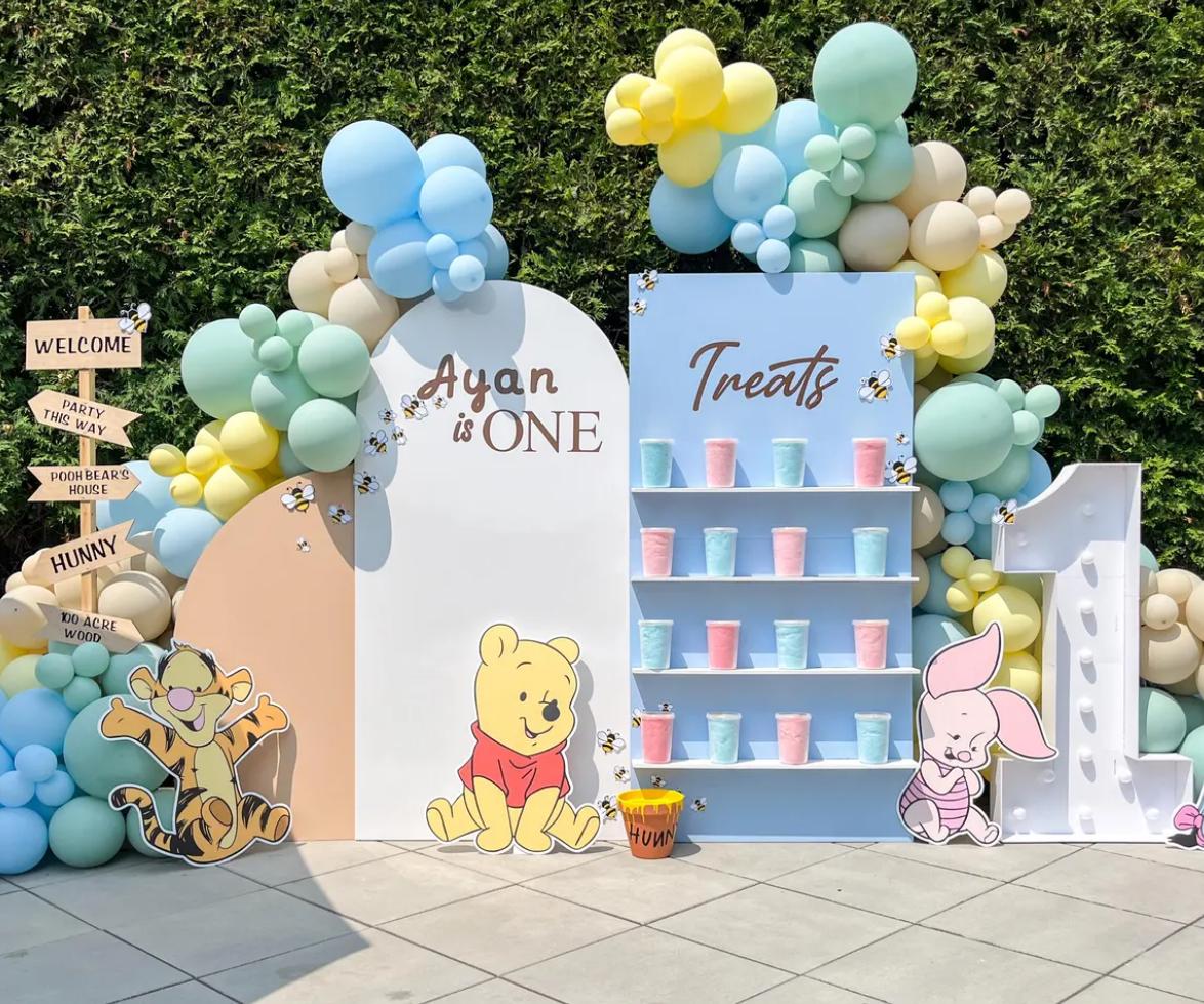 Baby winnie the pooh set babyshower, Classic bear, winnie the pooh decor, cutouts, lawn signs, yard sign, backdrop centerpieces, high res - EzCutoutz