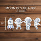 Cute Baby Astronaut Cutouts watercolor Outerspace Cutouts centerpieces astro standee, Space themed Party Decor, table toppers babyshower - EzCutoutz