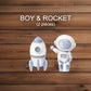 Cute Baby Astronaut Cutouts watercolor Outerspace Cutouts centerpieces astro standee, Space themed Party Decor, table toppers babyshower - EzCutoutz