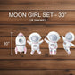 PINK Cute Baby Astronaut Cutouts watercolor Outerspace Cutouts centerpieces astro standee, Space themed Party Decor, table topper babyshower - EzCutoutz