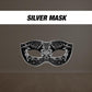 Masquerade gold silver, mask cutout, masquerade prop, Mardi Gras, mardi gras party celebration, cutouts, lawn signs, backdrop high res - EzCutoutz