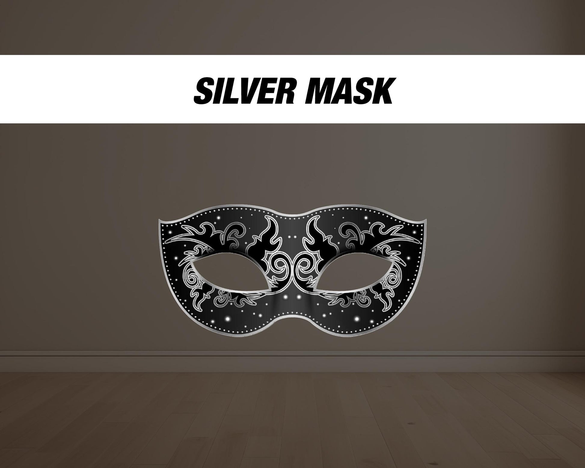 Masquerade gold silver, mask cutout, masquerade prop, Mardi Gras, mardi gras party celebration, cutouts, lawn signs, backdrop high res - EzCutoutz