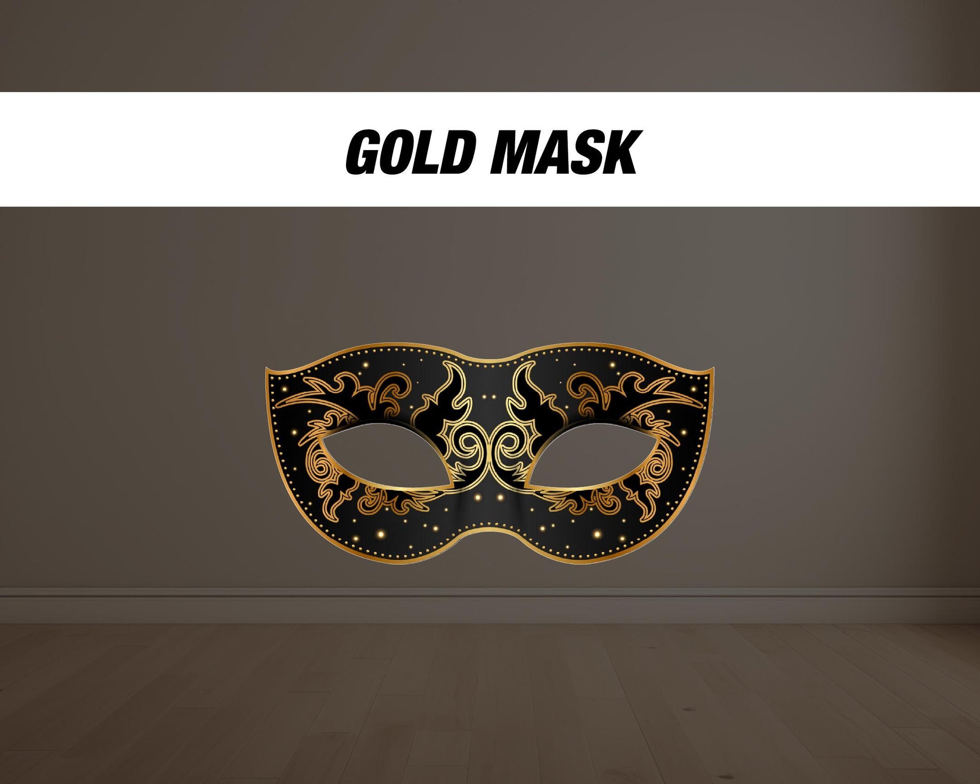 Masquerade gold silver, mask cutout, masquerade prop, Mardi Gras, mardi gras party celebration, cutouts, lawn signs, backdrop high res - EzCutoutz