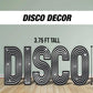 Disco letter cutout decor disco themed, 90s 80s party, groovy lawn signs, yard sign, backdrop centerpieces, high resolution coroplast - EzCutoutz