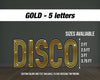 Disco letter cutout decor disco themed, 90s 80s party, groovy lawn signs, yard sign, backdrop centerpieces, high resolution coroplast - EzCutoutz