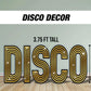 Disco letter cutout decor disco themed, 90s 80s party, groovy lawn signs, yard sign, backdrop centerpieces, high resolution coroplast - EzCutoutz