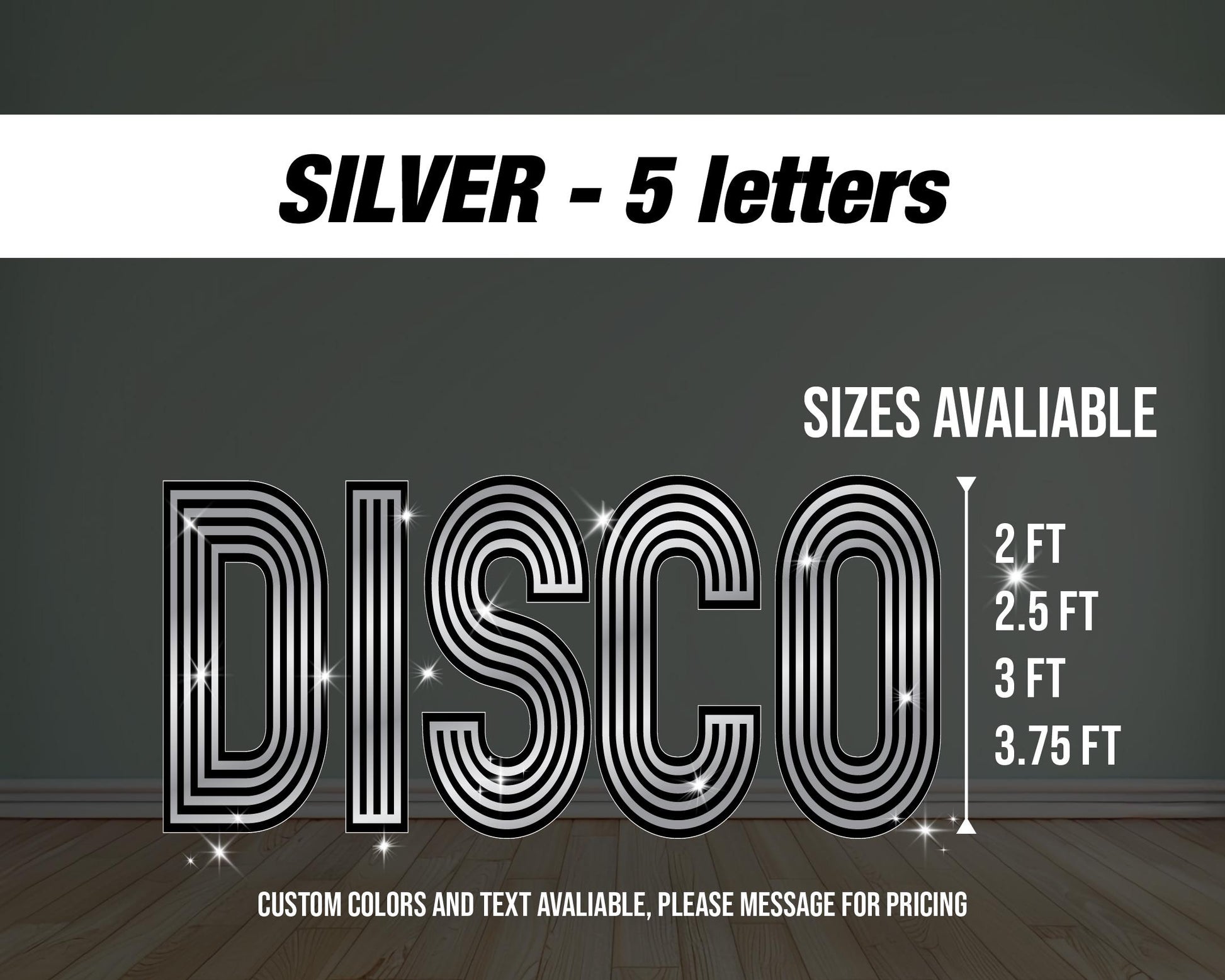 Disco letter cutout decor disco themed, 90s 80s party, groovy lawn signs, yard sign, backdrop centerpieces, high resolution coroplast - EzCutoutz