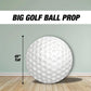 Big Golf Ball Prop Golf themed Panel Backdrop with stands, Golf Props, Golf party, golf ball, mastered backdrop, NOT fabric. 4mm coroplast - EzCutoutz