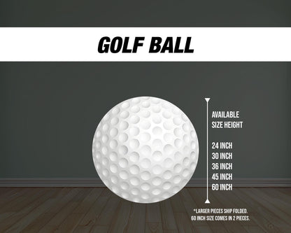 Big Golf Ball Prop Golf themed Panel Backdrop with stands, Golf Props, Golf party, golf ball, mastered backdrop, NOT fabric. 4mm coroplast - EzCutoutz