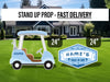 Baby blue golf cutout golf party birthday decor, cut out, lawn signs, yard sign, backdrop centerpieces, high res - EzCutoutz