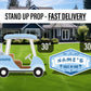 Baby blue golf cutout golf party birthday decor, cut out, lawn signs, yard sign, backdrop centerpieces, high res - EzCutoutz