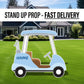 Baby blue golf cutout golf party birthday decor, cut out, lawn signs, yard sign, backdrop centerpieces, high res - EzCutoutz