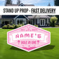 Baby pink golf cutout golf party birthday decor, cut out, lawn signs, yard sign, backdrop centerpieces, high res - EzCutoutz