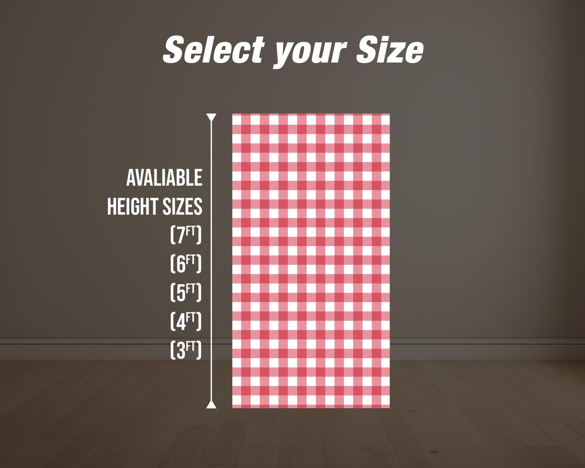 Pattern Panel Backdrop Gingham Pastel Plaid Flannel Backdrops with stands, NOT fabric. 4mm coroplast backdrop - EzCutoutz