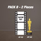 Movie Party Backdrop, Movie Night Backdrops with stands, NOT fabric. 4mm coroplast backdrop - EzCutoutz
