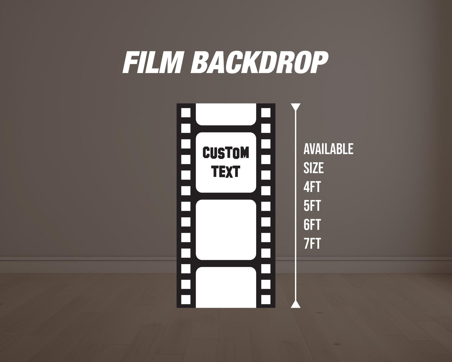 Movie Party Backdrop, Movie Night Backdrops with stands, NOT fabric. 4mm coroplast backdrop - EzCutoutz