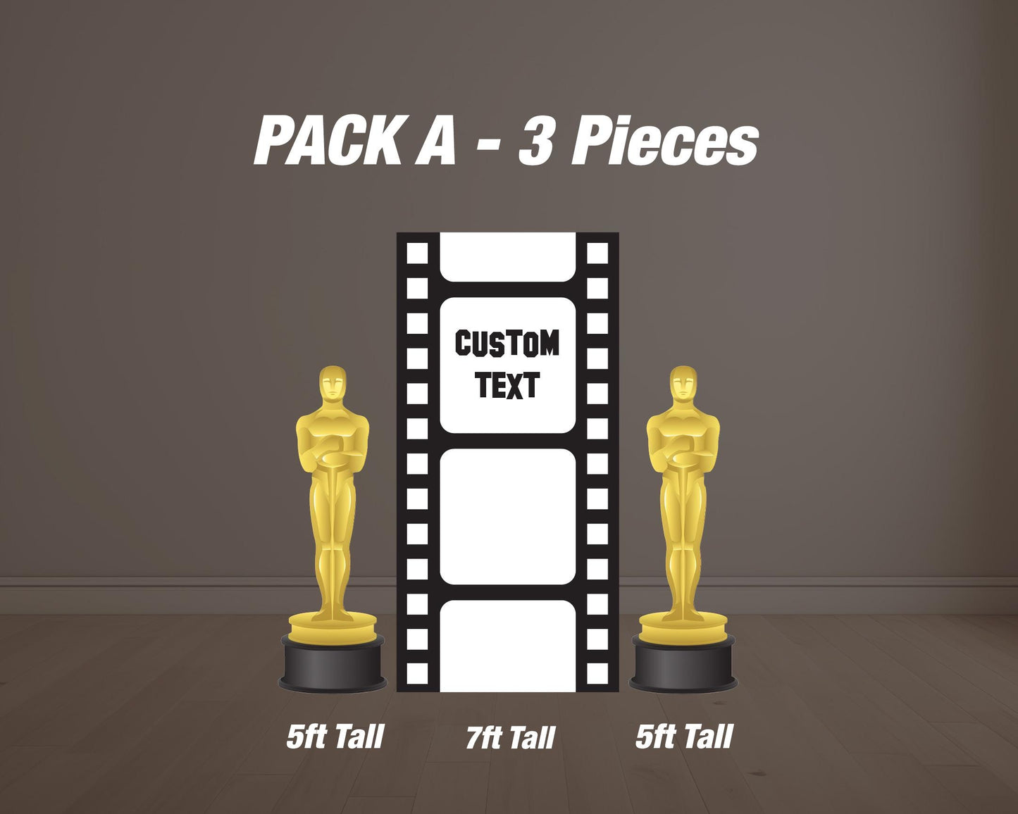 Movie Party Backdrop, Movie Night Backdrops with stands, NOT fabric. 4mm coroplast backdrop - EzCutoutz