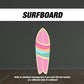 Pink palm tree Surfboard cutouts, tropical themed decorations, tropical party decor, party props, backdrop centerpieces, high res - EzCutoutz