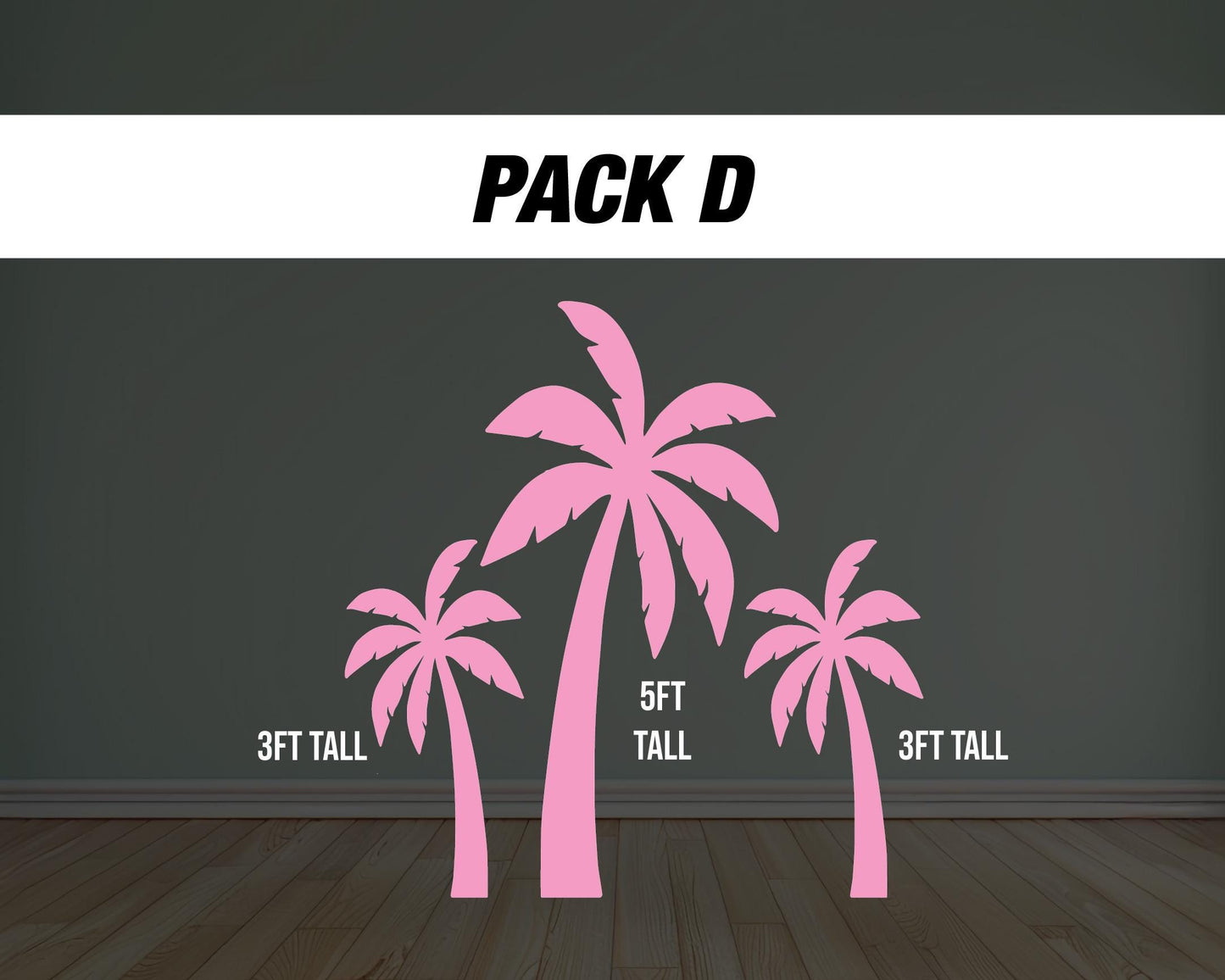Pink palm tree Surfboard cutouts, tropical themed decorations, tropical party decor, party props, backdrop centerpieces, high res - EzCutoutz