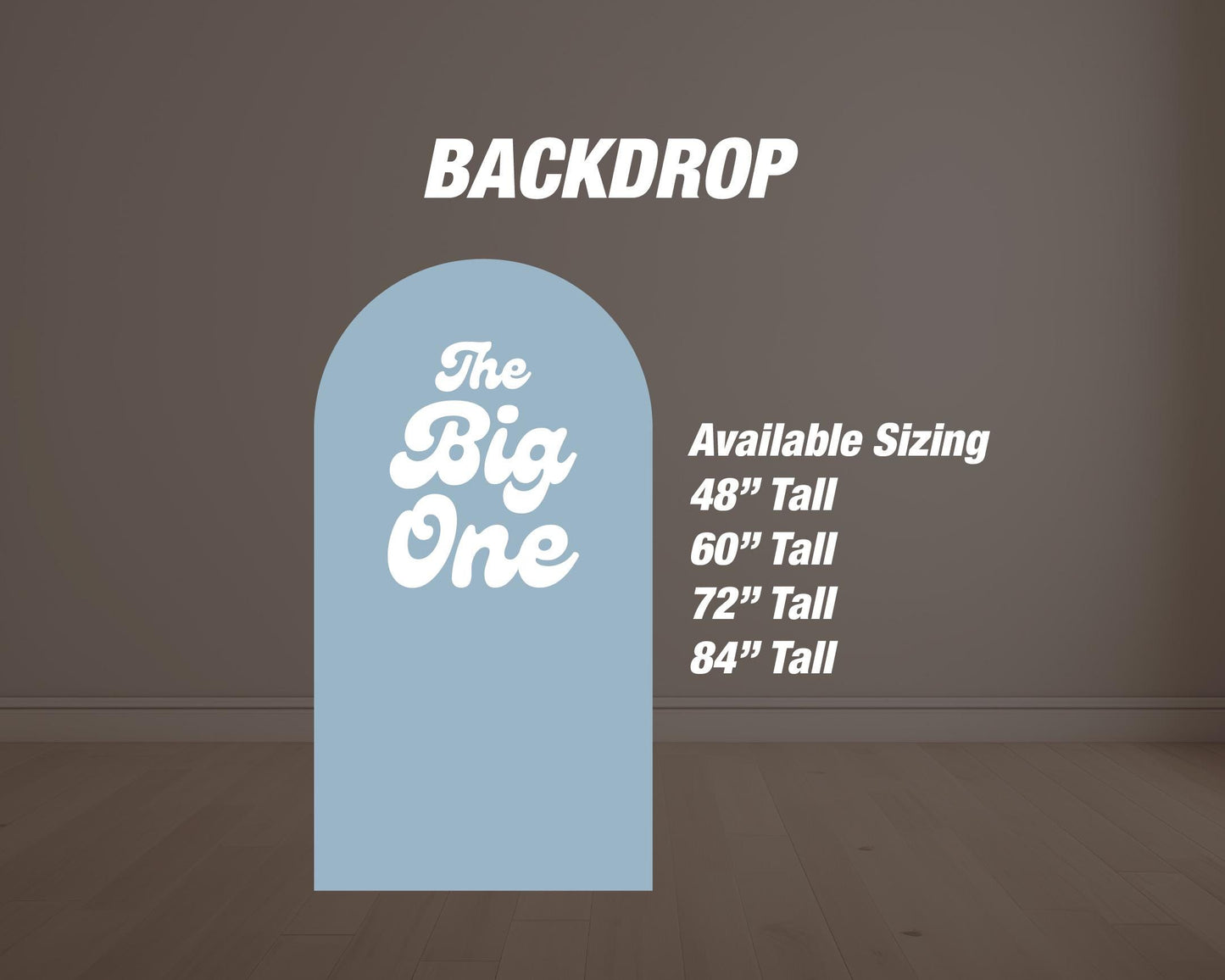 The BIG ONE Backdrop Props beach party Surf party themed Panel Backdrop with stands, Summer themed, big wave, groovy van, NOT fabric. - EzCutoutz