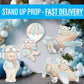 aviator bear Time Flies Decor Cute Bear Airplane parachute Cutout, party decoration, cutouts, lawn signs, yard signs, backdrop centerpieces - EzCutoutz