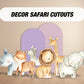 Wild One Safari Watercolor Cutout decoration, Wild one safari babyshower decor party, cutouts, yard signs, yard signs, backdrop centerpieces - EzCutoutz