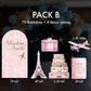 Travel Adventure Theme backdrop Birthday watercolor  airplane cutout decorations baby shower hot air balloon, backdrop, Rigid Boards - EzCutoutz