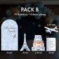 Travel Adventure Theme backdrop Birthday watercolor  airplane cutout decorations baby shower hot air balloon, backdrop, Rigid Boards - EzCutoutz