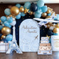 Travel Adventure Theme backdrop Birthday watercolor  airplane cutout decorations baby shower hot air balloon, backdrop, Rigid Boards - EzCutoutz