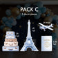 Travel Adventure Theme backdrop Birthday watercolor  airplane cutout decorations baby shower hot air balloon, backdrop, Rigid Boards - EzCutoutz
