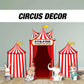 Circus Theme backdrop circus Birthday watercolor cutouts decorations baby shower, circus tent, ticket booth backdrop Rigid Boards NOT FABRIC - EzCutoutz