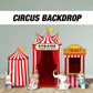 Circus Theme backdrop circus Birthday watercolor cutouts decorations baby shower, circus tent, ticket booth backdrop Rigid Boards NOT FABRIC - EzCutoutz