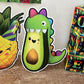 Hey bear cutouts, cute fruit and veggies decor, sensory centerpieces heybear stand up props standee, table toppers lawn signs yard art - EzCutoutz