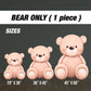 Teddy Bear Bearly Wait Backdrop - Big Bear Cutout for Baby Showers - EzCutoutz