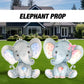 Elephant babyshower decor, baby elephant cutouts, lawn signs, yard sign, backdrop centerpieces, high res - EzCutoutz