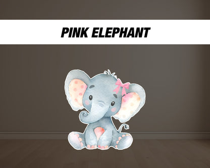 Elephant babyshower decor, baby elephant cutouts, lawn signs, yard sign, backdrop centerpieces, high res - EzCutoutz